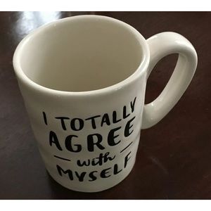 NWOT burton + BURTON Coffee Mug: I Totally Agree With Myself